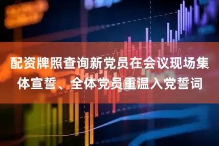 配资牌照查询新党员在会议现场集体宣誓、全体党员重温入党誓词